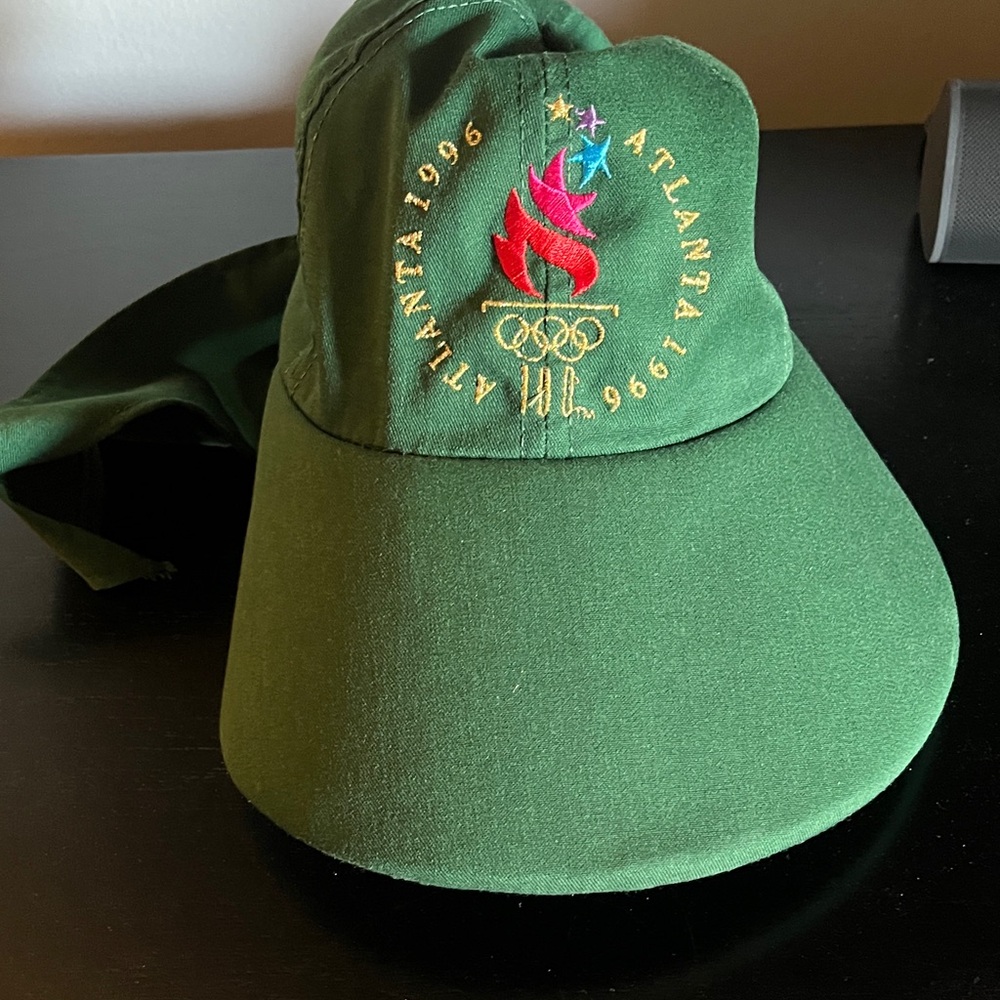Green Atlanta 1996 Olympics Cap with Visor